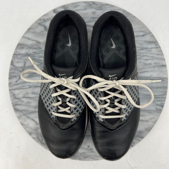 Nike Womens 9 Golf Shoes Air Embellish Saddle 2010 Oxford Soft Spike 418379-010 - Picture 8 of 10